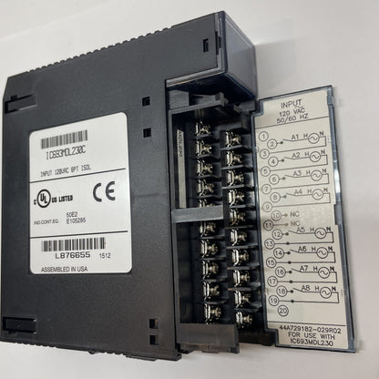 GE Fanuc IC693MDL230C 120 VAC 8-Point Isolated Input Module (Series 90-30)