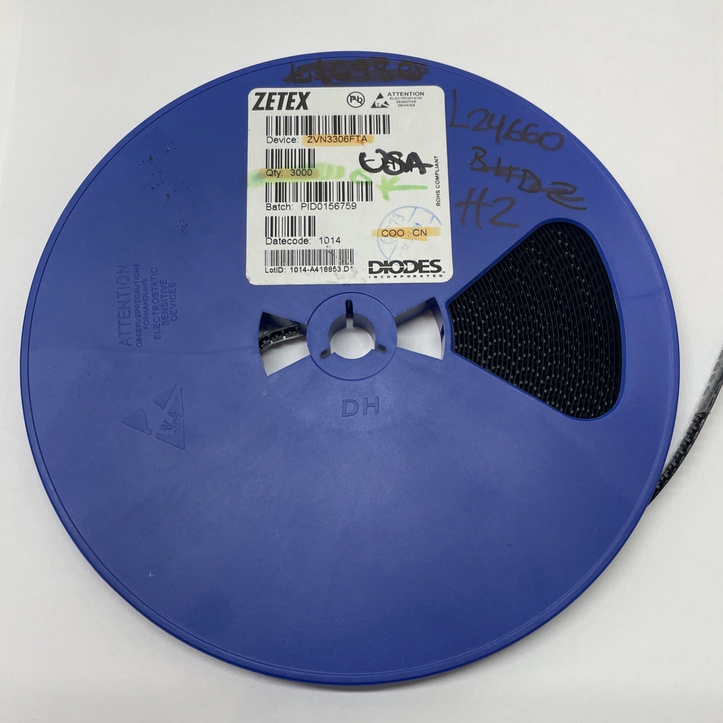 (LOT OF 2000+) ZVN3306FTA N-CH MOSFET 60V 150 mA SOT-23 Diodes Zetex Transistor