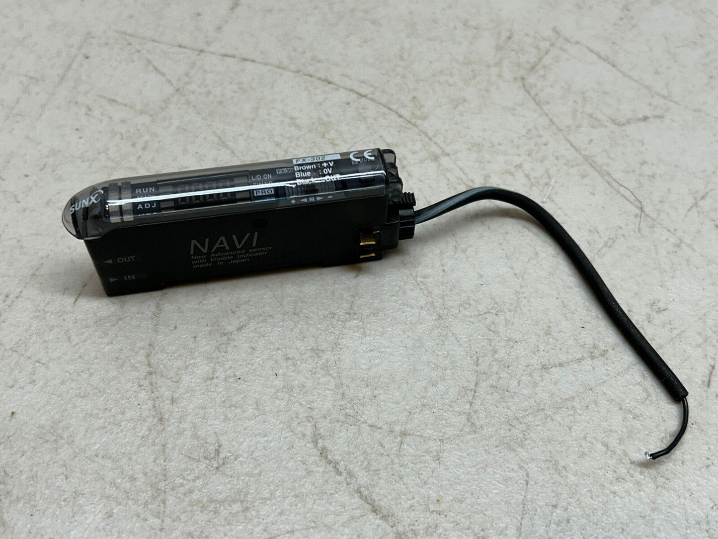 SUNX FX-302 / NAVI DIGITAL FIBER AMPLIFIER FX-300 / USED AS SAMPLE UNIT ONLY