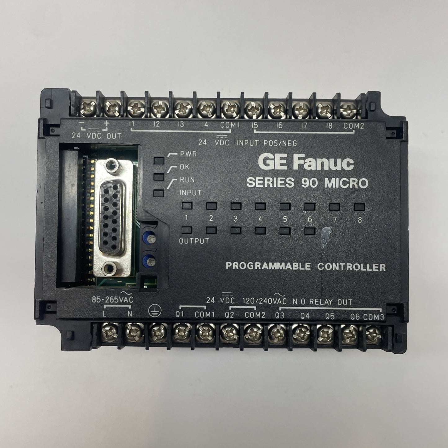 GE FANUC Series 90 Micro IC693UDR001BP1 PLC Module 24VDC Relay CPU