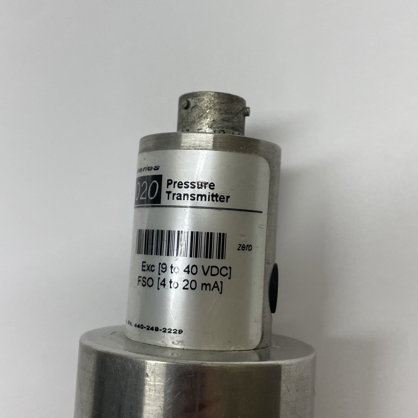 Trans Metrics Series 020 Pressure Transmitter 0-2 PSIA P020TIA (6-PIN CONNECTOR)